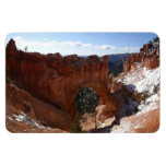 Bryce Canyon Natural Bridge Snowy Landscape Photo Magnet