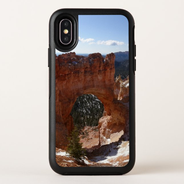 Bryce Canyon Natural Bridge Snowy Landscape Photo Otterbox iPhone Case (Back)