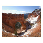 Bryce Canyon Natural Bridge Snowy Landscape Photo Print