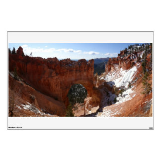 Bryce Canyon Natural Bridge Snowy Landscape Photo Wall Decal