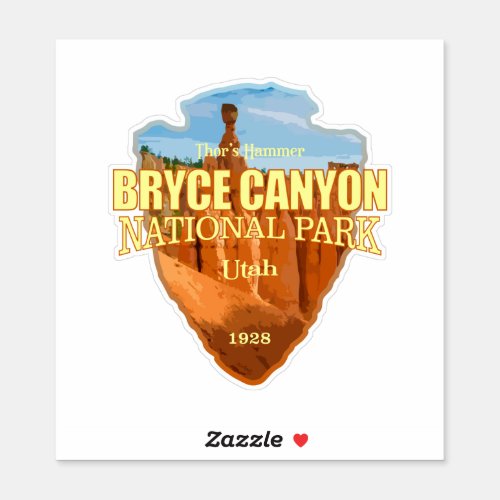 Bryce Canyon NP arrowhead Sticker