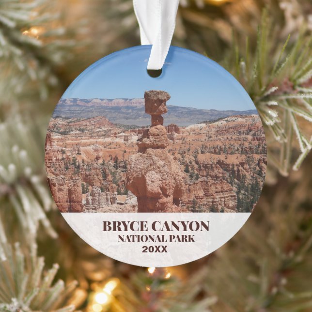Bryce Canyon Ornament - Personalize Year (Tree)
