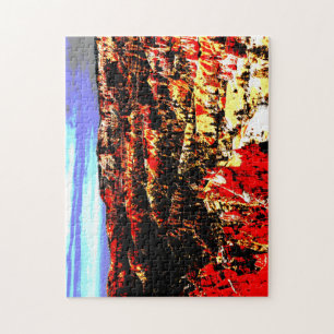 Bryce Canyon Posterization Amphitheater Jigsaw Puzzle