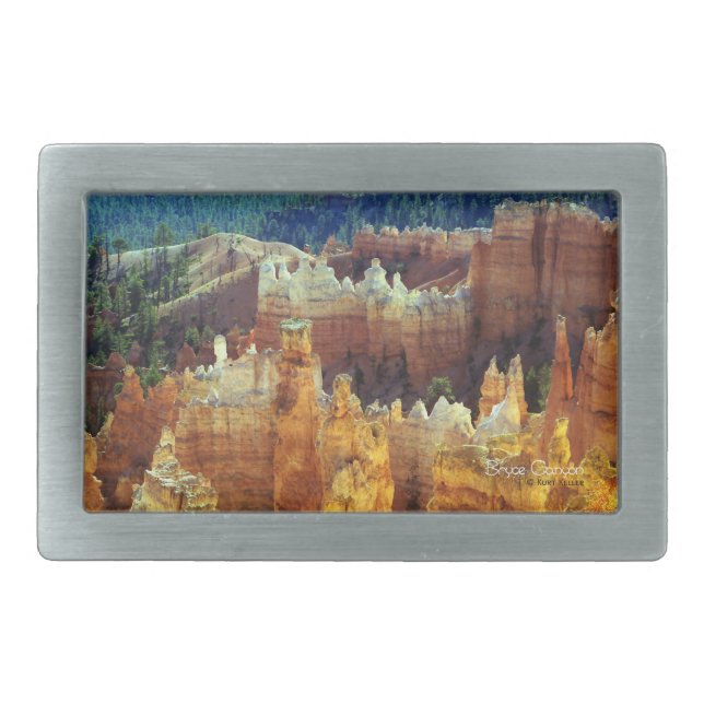 Bryce Canyon Rectangular Belt Buckle (Front)