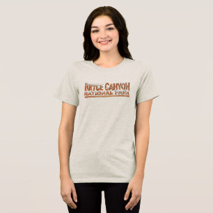 Bryce Canyon Unique Hoodoo Rock Formations Tri-Blend Shirt