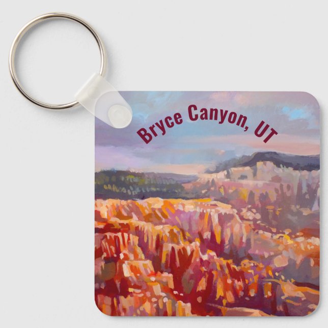Bryce Canyon, UT - Inspiration Point Keychain (Front)