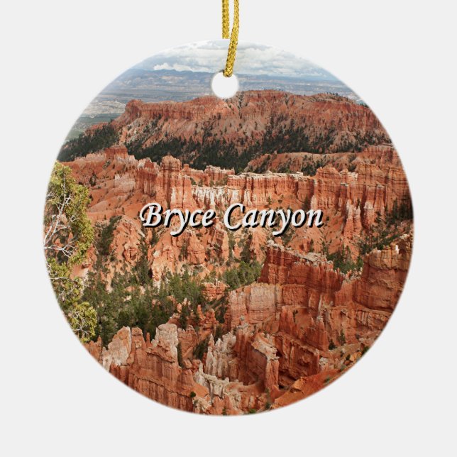 Bryce Canyon, Utah 20 (caption) Ceramic Ornament (Front)