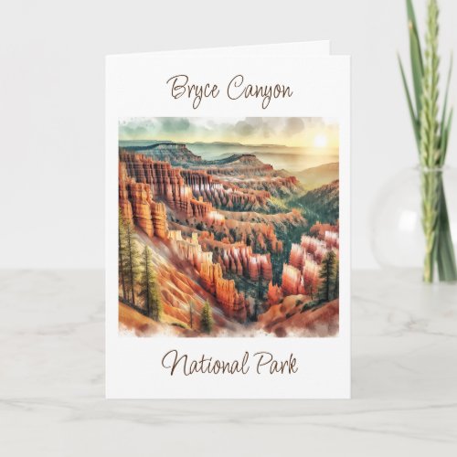 Bryce Canyon Utah  Just Saying Hi Card