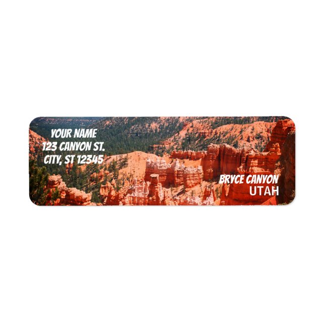 Bryce Canyon, Utah Label (Front)