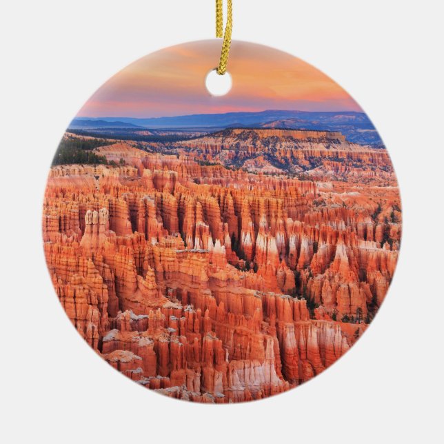 Bryce Canyon Utah National Park Ceramic Ornament (Front)