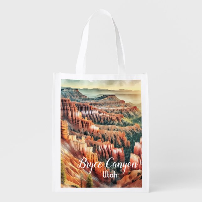 Bryce Canyon, Utah National Park Grocery Bag (Front)