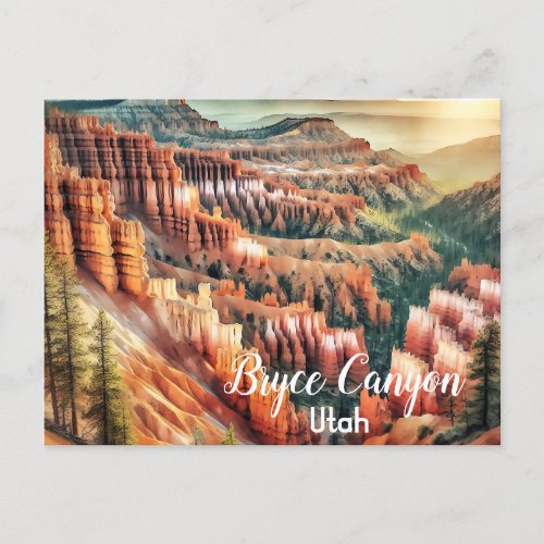 Bryce Canyon Utah National Park Postcard