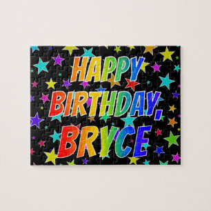 "BRYCE" First Name, Fun "HAPPY BIRTHDAY" Jigsaw Puzzle