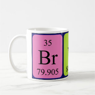 Bryce periodic table name mug