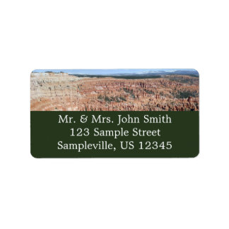 Bryce Point at Bryce Canyon National Park Label