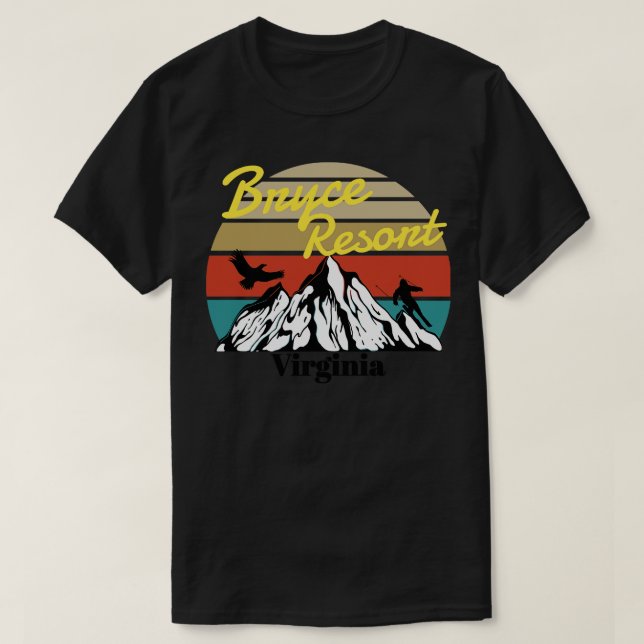 Bryce Resort ski Virginia T-Shirt (Design Front)
