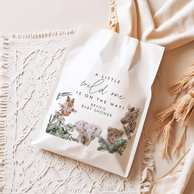 BRYN Cute Jungle Safari Baby Animal Baby Shower Favor Bag (Creator Uploaded)