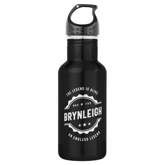 Brynleigh Personalized Name Birthday Gift Stainless Steel Water Bottle (Front)