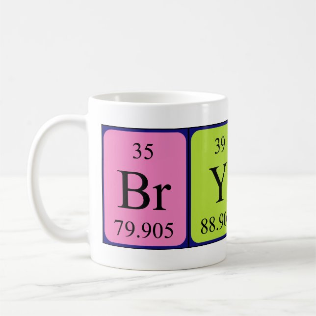 Brynn periodic table name mug (Left)