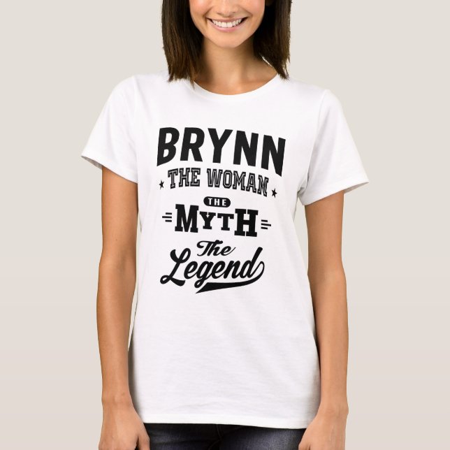 Brynn Personalized Name Birthday Gift T-Shirt (Front)