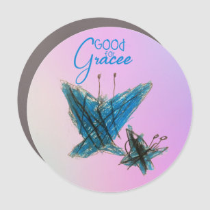 Brynna's Grace Butterfly Car Magnet