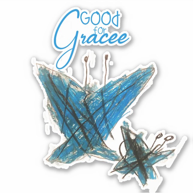 Brynna's Grace Butterfly  Sticker (Front)