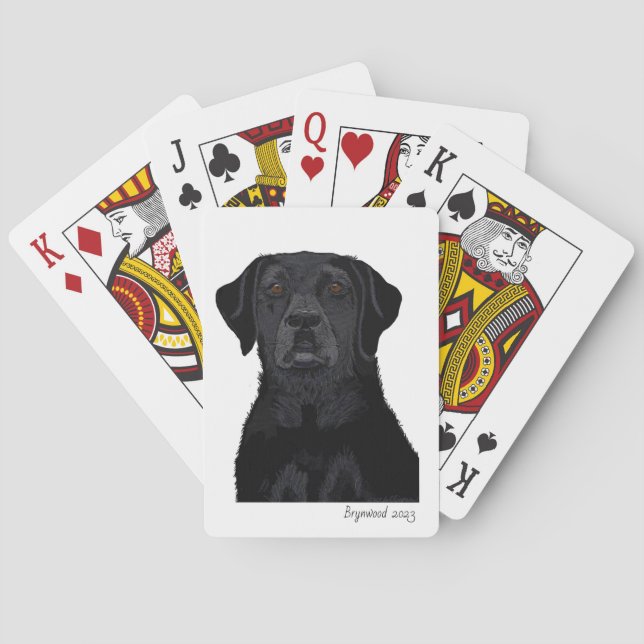 Brynwood’s “WMBBD” Black Labrador Playing Cards (Back)
