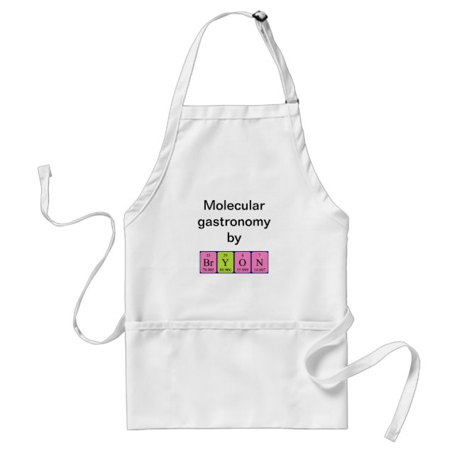 Bryon periodic table name apron (Front)