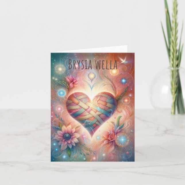 Brysia Wella Welsh Hearts Get Well Soon Card (Front)