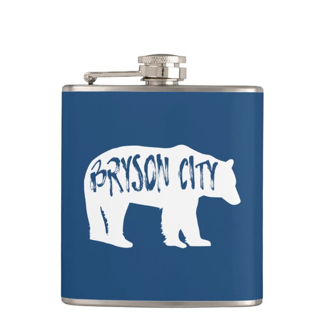 Bryson City North Carolina Bear Flask (Front)