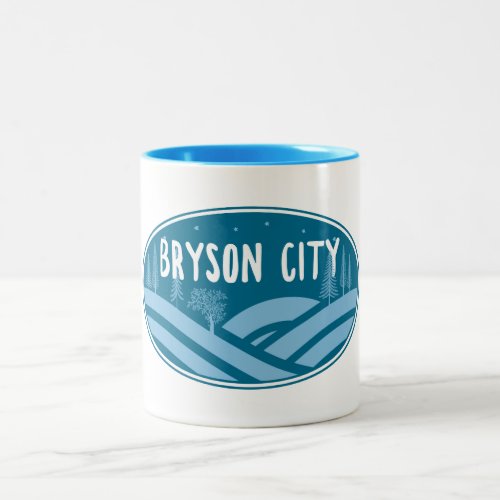 Bryson City North Carolina Outdoors Two_Tone Coffee Mug