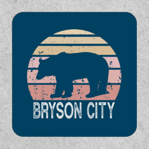 Bryson City North Carolina Retro Bear Patch