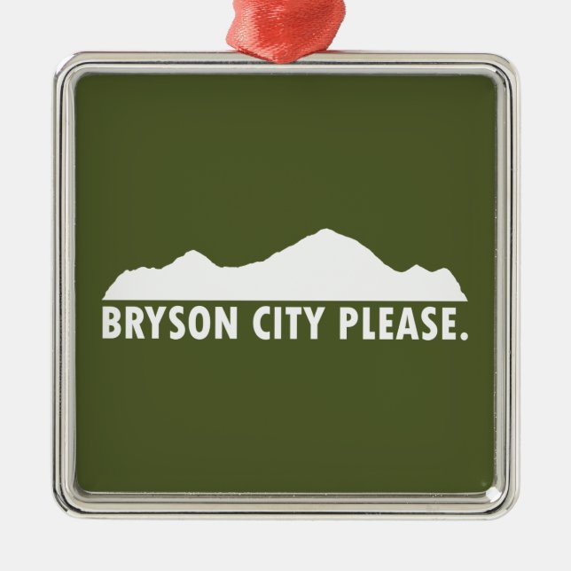 Bryson City Please Metal Ornament (Front)