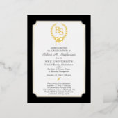 BS - Bachelor of Science Degree College Graduation Foil Invitation (Standing Front)