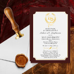BS - Bachelor of Science Degree College Graduation Foil Invitation<br><div class="desc">This graduation announcement for a BS (Bachelor of Science) graduate in any major can be utilized as an announcement and / or a party invitation through the "customization" option. The crisp white background against the maroon and the gold foil makes this design really pop. Design by Holiday Hearts Designs (rights...</div>