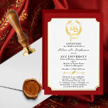 BS - Bachelor of Science Degree College Graduation Foil Invitation