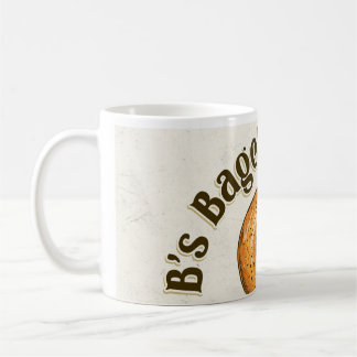 B's Bagels Tan Background Coffee cup