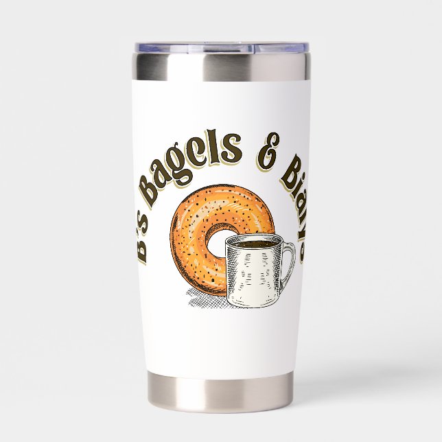 B's Bagels Water Bottle Insulated Tumbler (Front)