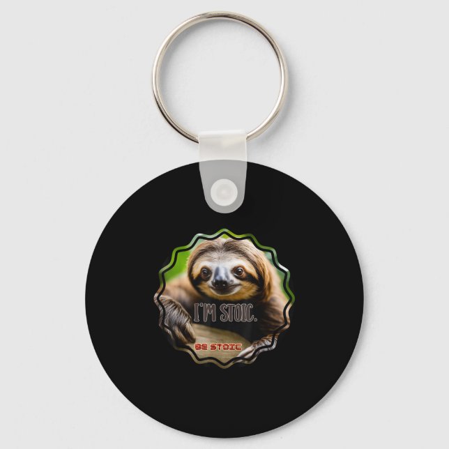 Bs Im Stoic Sloth  Keychain (Front)