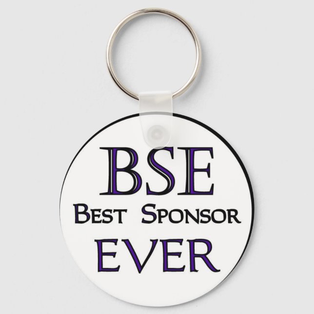 BSE, Best Sponsor Ever! Keychain (Front)