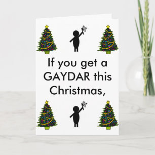 bsg gaydar, christmas tree, christmas tree, chr... holiday card