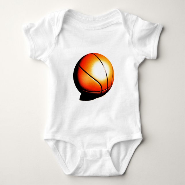 Bsketball Baby Bodysuit (Front)