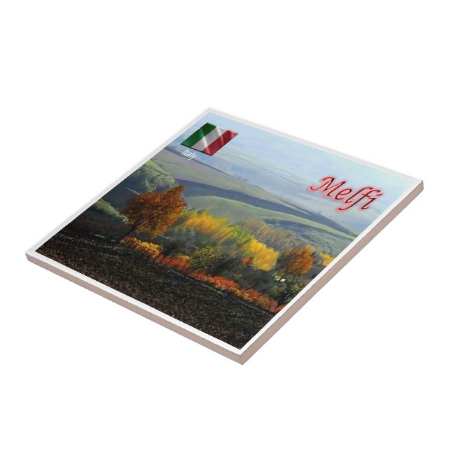 BSL012 MELFI, Basilicata, Italy, Ceramic Tile (Side)