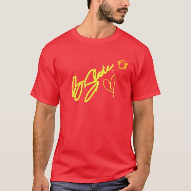 @BSLADE Signature Series Yellow On Red Tee (Front)