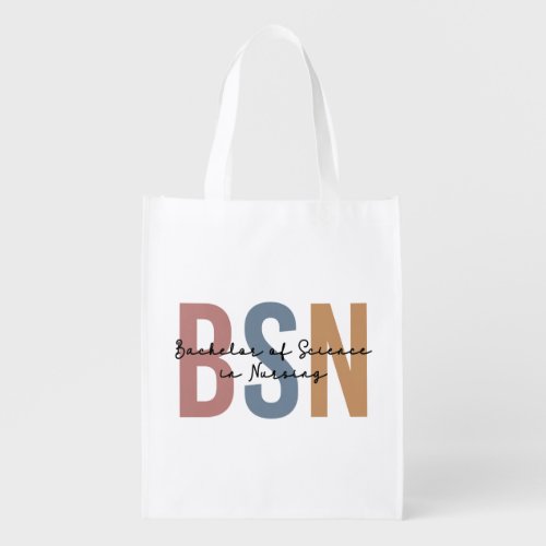 BSN Bachelor of Science in Nursing Graduation Grocery Bag