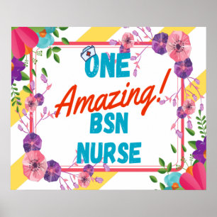 BSN Nurse Appreciation Gift Idea Poster