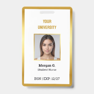 BSN Nurse Custom Photo Name Badge