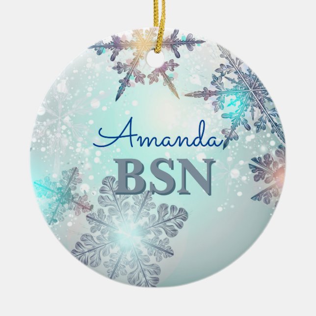 BSN Nurse Graduation  Ceramic Ornament (Front)