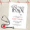 BSN Pinning Ceremony Invite, fun nurse graduation