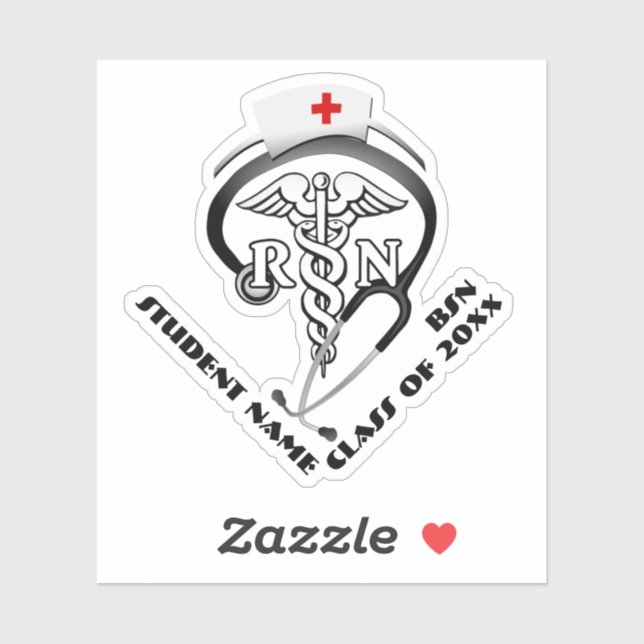 BSN - RN Graduate Sticker (Sheet)